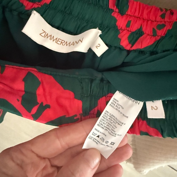 Zimmermann Silk Tie-Dye Shirt & Shorts Set Size 2 - Picture 7 of 15